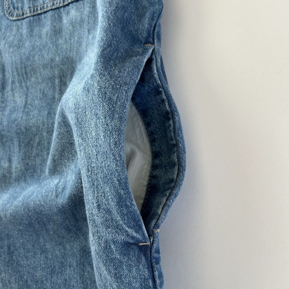 Classic Blue Denim Jacket - Women's Button-Front Jacket - Picture 6 of 11